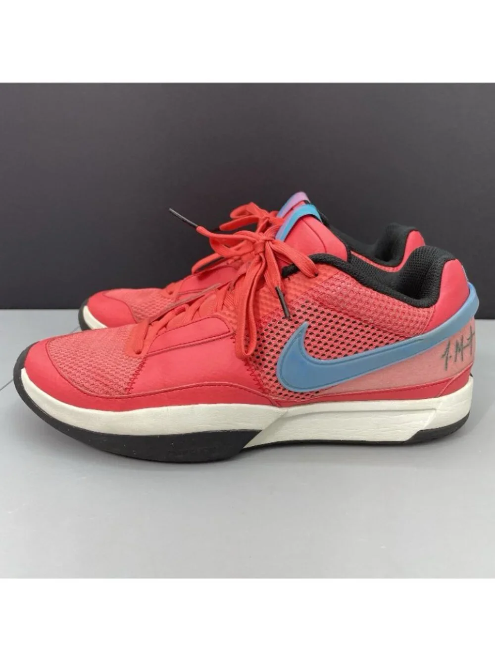 Nike Ja 1 Sneakers Shoes Training Basketball Fuel Ember Glow Red Mens 10